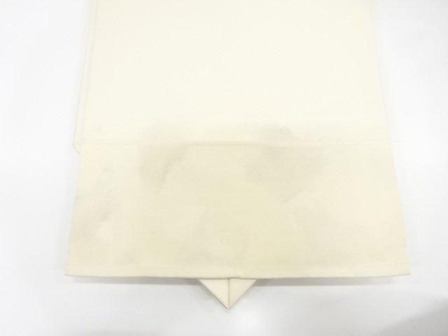  霞に草花模様織り出し　名古屋帯